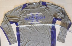 Gray / Purple Colorblock Tee Long Sleeves Matco Tools PDMT562L