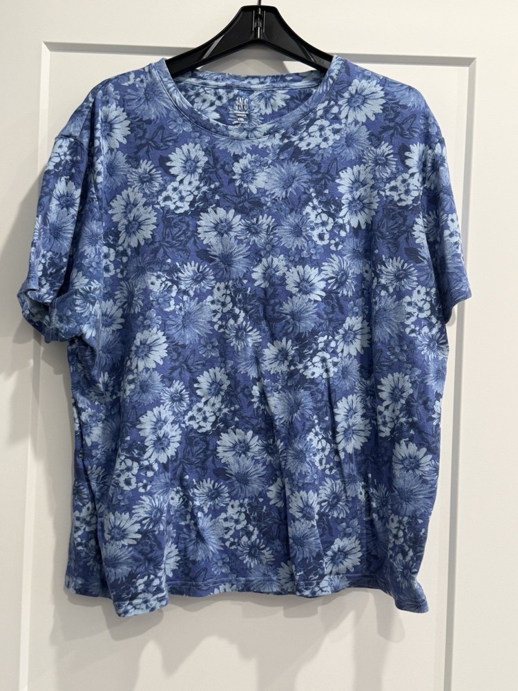 INC Men’s Short Sleeve T-Shit, Flower Design, “True Terracotta,” MSRP: $24.50