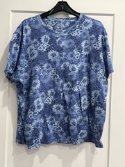 INC Men’s Short Sleeve T-Shit, Flower Design, “True Terracotta,” MSRP: $24.50