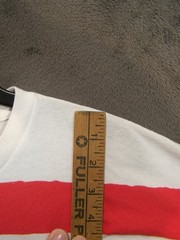 Wheres Waldo Shirt XXL 2XL White Pink Strip Graphic Logo Short Sleeve Cotton Men