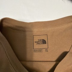 The North Face Men’s Box Logo Camo T-Shirt Large Brown Cotton Short Sleeve Flaw