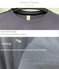 Summer Ice Silk Long Sleeve T-shirt Men 2023 New Quick Dry Breathable Air Condit