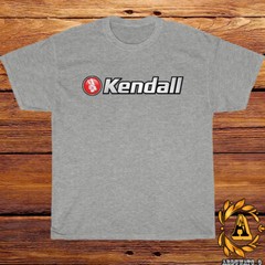New Kendall Motor Oil Logo Black/Sport Grey/White/Navy/Red T-Shirt S-5XL