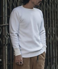 Heavyweight Waffle Cotton Long Sleeve – White Non Stock Mfg. Co XXL