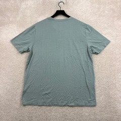 Free Fly T Shirt Mens Size Large Green Short Sleeve Henley Cotton Viscose