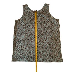 Kenneth Cole Men’s Floral Print XL Tank Top – Blue & Green 95% Cotton 5% Spandex