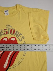 The Rolling Stones T-Shirt Fifty Years 50th Anniversary Tongue Logo Yellow…