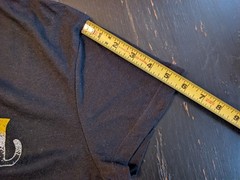 Mighty Fine Vibes Eternal Surfing Skeleton Black Large Graphic Tee Y2K Retro