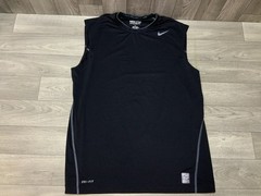Nike Pro Combat Sleeveless Shirt Men’s XL Lot Of 2 Fitted Blue & Black