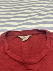 Seasalt Cornwall Allet Organic Cotton Long Sleeve T-Shirt – Red – Size L