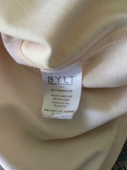 BYLT Drop Cut Lux Peach/Light Pink Short Sleeve T Shirt Mens M
