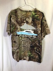 Code V Camo Large (Fish/Boat) Medium Cotton T Shirt T19