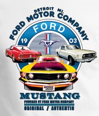 Ford Mustang Vintage Collage Tall Shirt