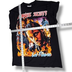 Travis Scott The Roxx VTG Style All Over Print Double-Sided La Flame Rap T-Shirt