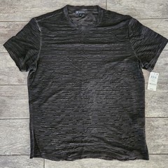 Inc International Concepts Distressed T Shirt Mens Deep Black New Size Large