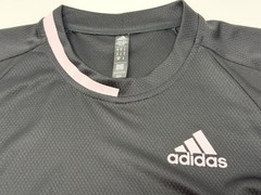 Adidas Aeroready Parley Ocean Plastic Shirt Womens Small Black Pink Athletic Tee