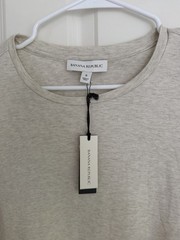 NEW Banana Republic Men’s LUXURY-TOUCH T-SHIRT Color: Oatmeal Small NWT $50