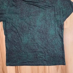 John Varvatos Collection Luxury Mens Henley Shirt L Linen Green Mineral Wash