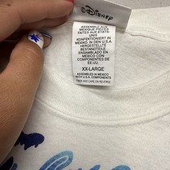 Vintage Disney Blizzard Beach Shirt 2XL Water Park All Over Print White Crewneck