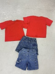 Vtg 2007 Spider-Man Marvel Kids 2T 3T Lot 4pc Graphic Tees & Jorts Denim Set