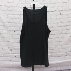 Knocker Men’s Solid Black Large Tank Top 100% Cotton Made in Bangladesh RN65914
