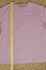 Left Coast Tee Men’s Large L Pima Cotton Crew Neck T-Shirt Lavender Purple Solid