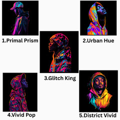 Neon Hip Hop Graphic T-Shirt, Comfort Colors T Shirt, Unisex Streetwear Tee
