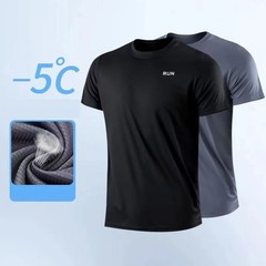 Camiseta De Compresión De Deportes Para Hombres Camisa De Manga Corta Deportiva