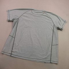 Mens Shirt XL Gray Short Sleeve Crew Neck Outdoors Lightweight Casual