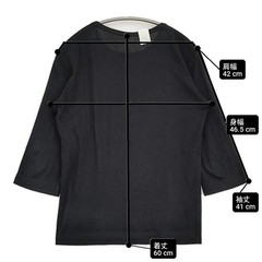 N.HOOLYWOOD 102-45 pieces Cotton wool 3/4 sleeve Size 38 T-shirt black 6-051…