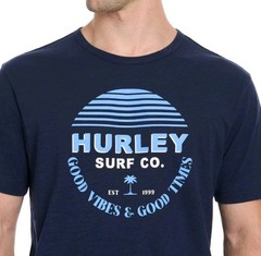 Hurley Men’s 2-Pack Graphic Logo 100% Cotton Knit Classic Fit Crew Tee XL Blue!