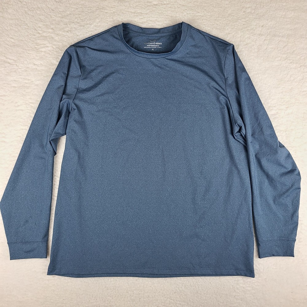Vineyard Vines Performance Shirt Mens XL Dark Blue Crewneck Athletic T-Shirt