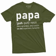 Papa definition T-shirt Grandpa Tee Grandfather gift Papa t-shirt funny papa tee