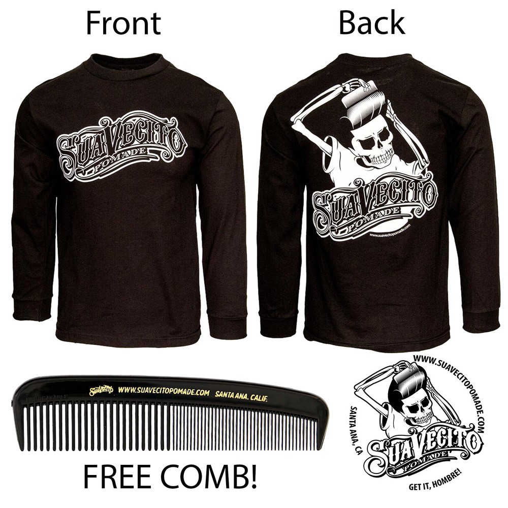 Men’s OG Suavecito Long Sleeve Tee Shirt (S, M, L, XL, 2XL, 3XL, 4XL, 5XL)