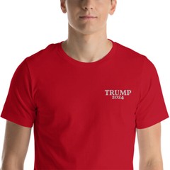 TRUMP 2024 Embroidered T-Shirt (Many Colors and Sizes Available)