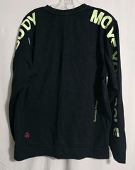 Nike Mens Size Medium World Tour Black Long Sleeve T Shirt Glow In Dark Sleeves