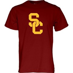 Blue 84 Mens Usc Trojans T Shirt Team Color Icon Cardinal Medium Tsgi_Icon_Team