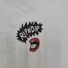 Vintage Y2K Funny Stoner Humor Shirt S/M 20×26 White Rip-n-Dip