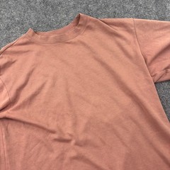 Uniqlo U AIRism Cotton Oversized T-Shirt M Terracotta Crew Neck Mens