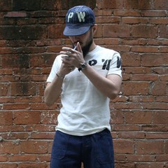 Bronson WW2 PW Pocket Tee Vintage Prison Style Short Sleeve T-Shirts Natural T