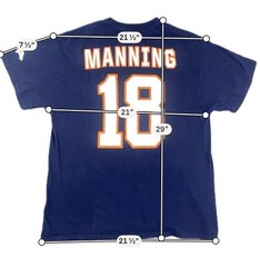 Denver Broncos Peyton Manning Tee Shirt #18 Men’s XL/XG
