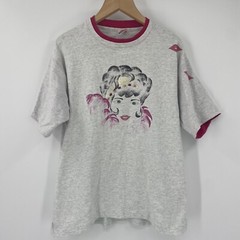 Vintage Hand Painted Shirt Size XL Fruit Of The Loom Graphic T-Shirt USA Beauty