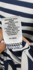 Murano Liquid Luxury Men’s Large Black White Striped Pocket T-Shirt 100% Cotton