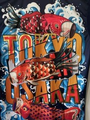 Cool T shirt Japanese Style Light weight comfortable Unisex Machine Wash Fish