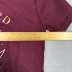Oxford University Official Merchandise Maroon Crest Embroider T Shirt Mens Large