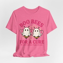 Boo Bees Breast Cancer Awareness Shirt Funny Ghost Bee Pink Ribbon Tee