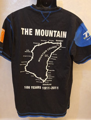 TT Isle of Man 2011 Centenary Motorcycle Race Graphic T-Shirt Black Blue Men’s L