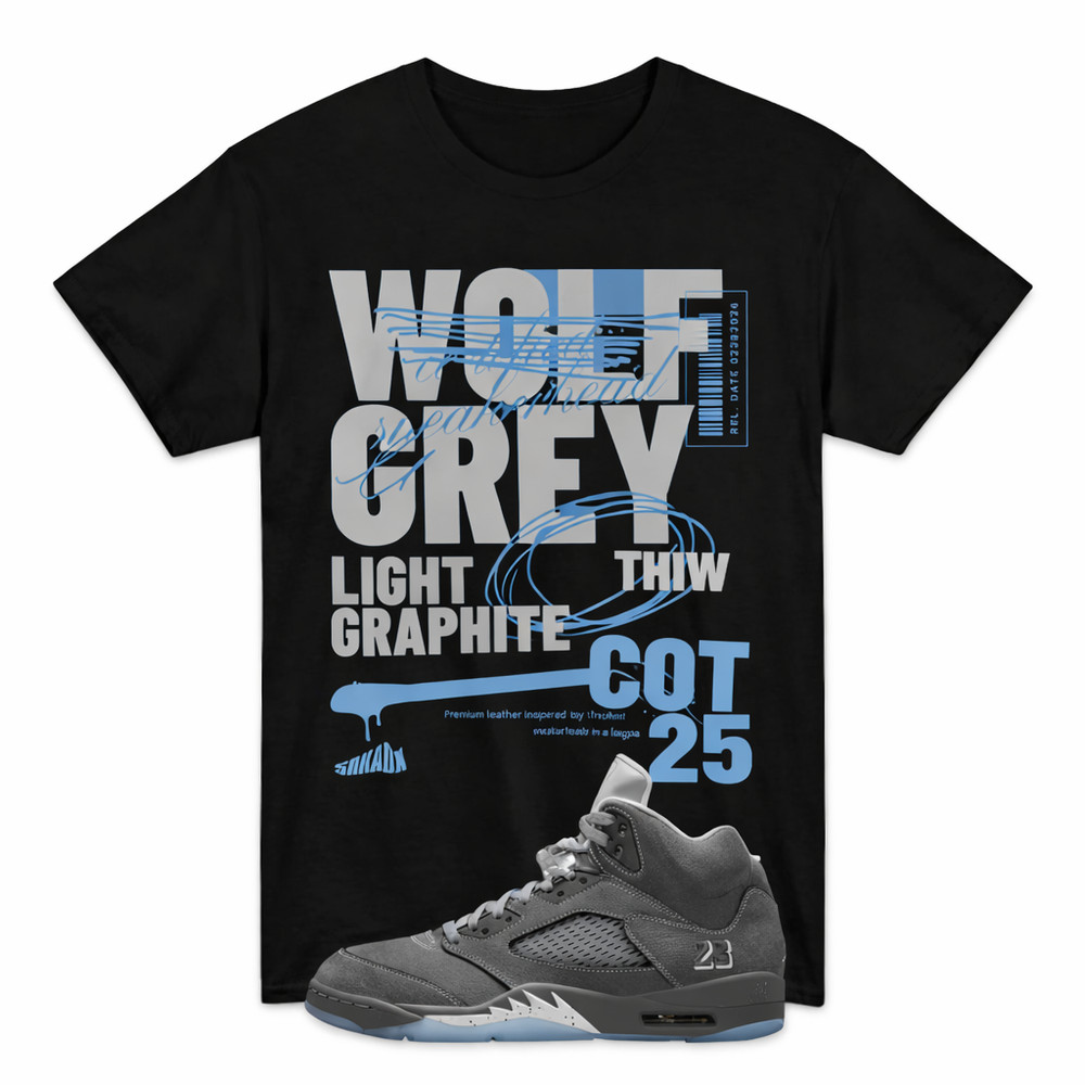 Shirt to Match Jd 5 Shirt Grey to Match 5 Wolf Grey