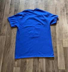 Brooklyn Vertical Tee Shirt Size Medium Streetwear Blue Melted Headphone
