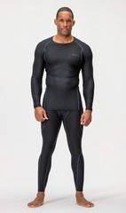 DEVOPS 3 Pack Men’s UPF 50+ Long Sleeve Compression Shirts Quick Dry, Cool Gear